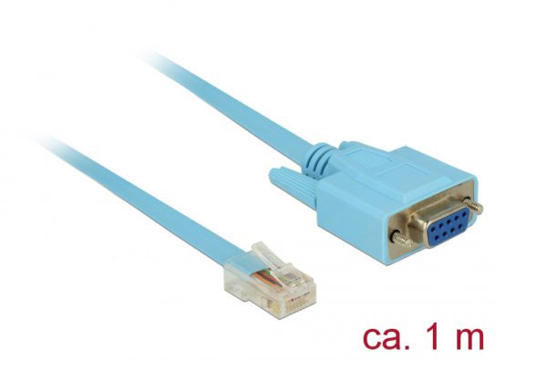 DELOCK Καλώδιο Serial RS-232 DB9 female σε RJ45 male