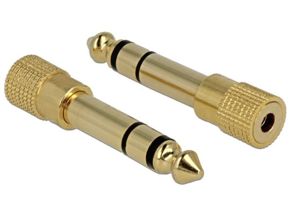 DELOCK Αντάπτορας Stereo από 6.3mm σε jack 3.5m