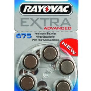 RAYOVAC μπαταρίες ακουστικών βαρηκοΐας 675MF