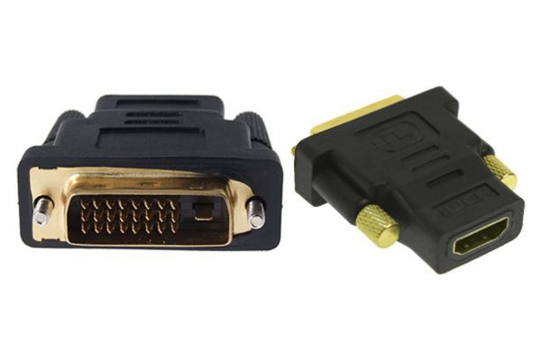 POWERTECH adapter HDMI 19pin θηλυκό σε DVI 24+1 αρσενικό