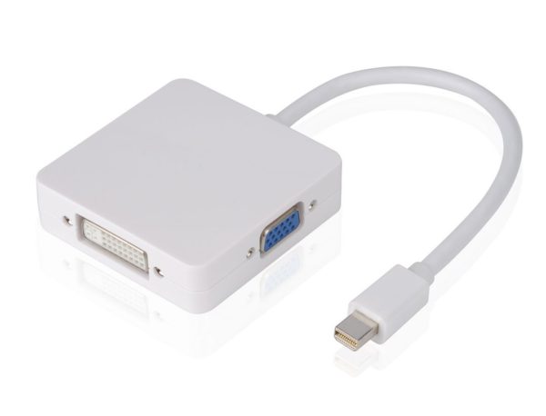 POWERTECH μετατροπέας Mini DisplayPort (M) σε HDMI 1.4v/DVI/VGA