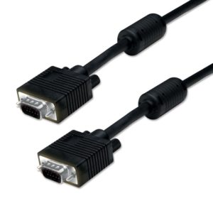 PT VGA HD 15pin - 20m -M/M / 2 x F (3+6) - BLACK