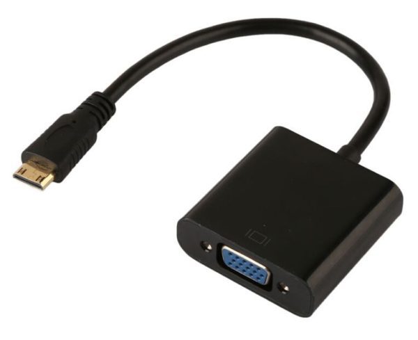 POWERTECH μετατροπέας HDMI 1.4V (M) Mini σε / VGA DB15 F)