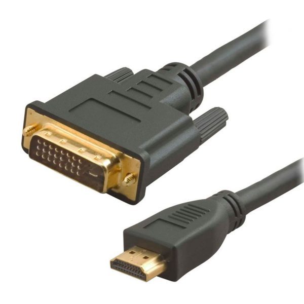 POWERTECH HDMI 19pin M / DVI 24+1 M 10m - DUAL LINK (COPPER)