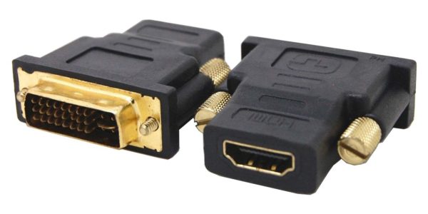 POWERTECH adapter από DVI I (24+5) M σε HDMI F