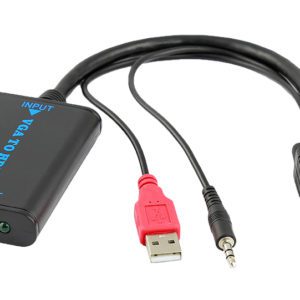 POWERTECH Μετατροπέας VGA-USB-3.5mm jack σε HDMI 1.4V