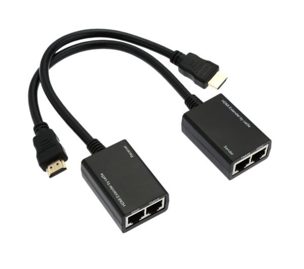 POWERTECH HDMI 19pin extender σε 2x UTP cat5e/6