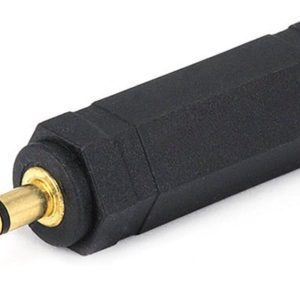 POWERTECH adapter STEREO 3.5mm M/F 6.35mm - GOLD