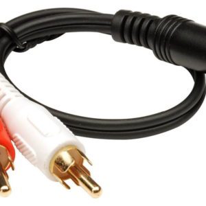 POWERTECH καλώδιο CAB-R016 2x RCA (M) σε 3.5mm 3pin jack (F)