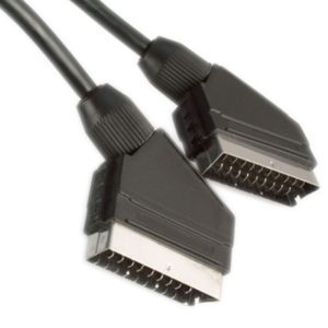 POWERTECH Καλώδιο Scart 21pin σε Scart 21pin