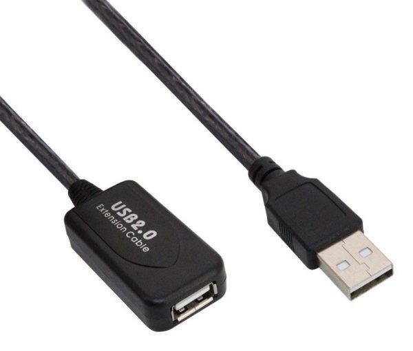 POWERTECH καλώδιο USB 2.0 σε USB female με ενισχυτή