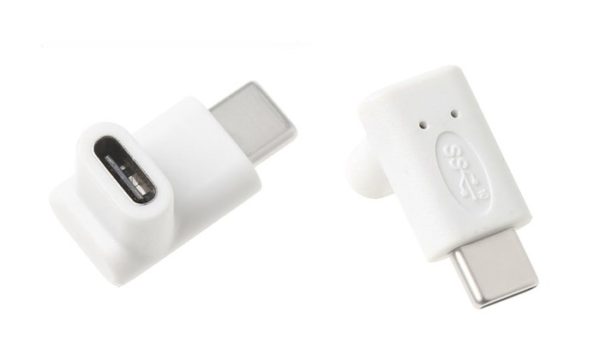 POWERTECH Adapter USB Type-C male σε USB Type-C female 90°