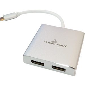 POWERTECH Converter Type-C σε 2x DisplayPort 1.2 CAB-UC034