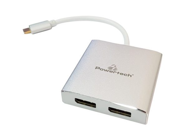 POWERTECH Converter Type-C σε 2x DisplayPort 1.2 CAB-UC034