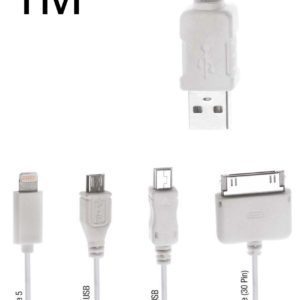 POWERTECH καλώδιο USB 2.0  4 in 1