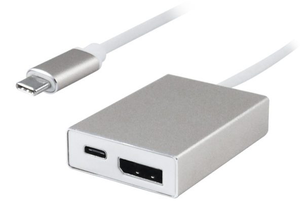 POWERTECH converter Type-C σε DisplayPort + Type-C + USB 3.0 PTH-040